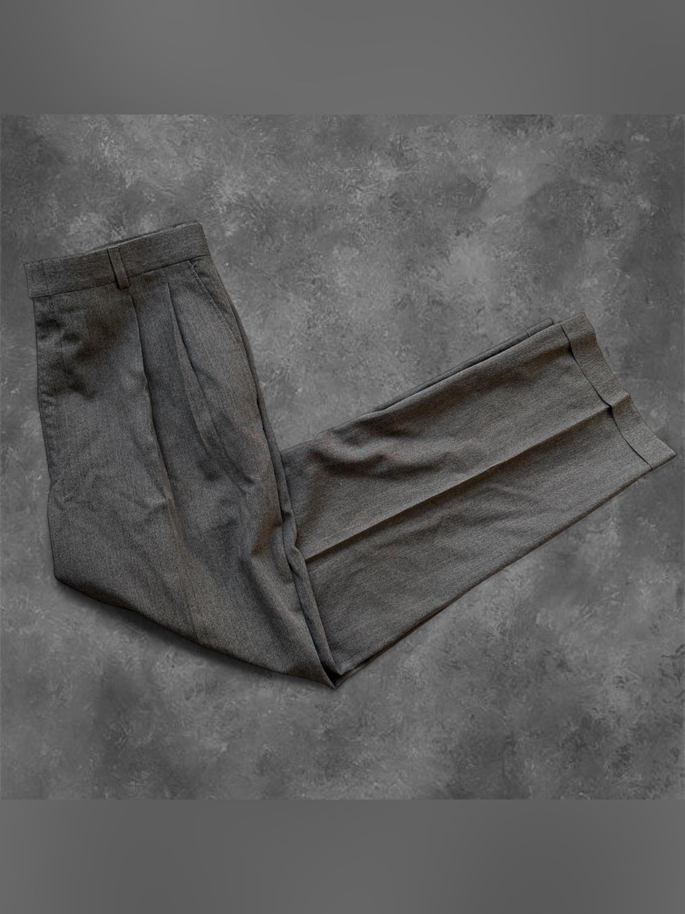 Burberry London Men’s Charcoal/Gray Wool Pleated Dress Pants Size 35 REG